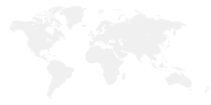 Grayscale world map showing continents and global regions for Open Road Carriers international logistics